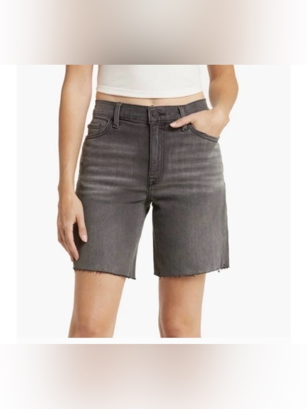 Hudson Jada High Waist Denim Shorts Size 26